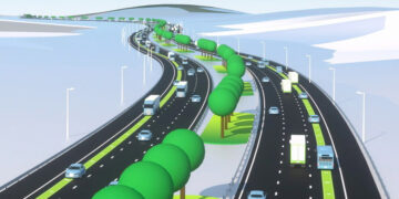 The Central Florida Expressway Authority is partnering with the ASPIRE Engineering Research Center at Utah State University and Norwegian firm ENRX to construct an electrified roadway near Orlando. (Courtesy of Evolgy)