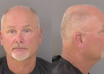 Mark Peter Selles, 60, was arrested after allegedly exposing himself in a public hot tub in Sebastian.