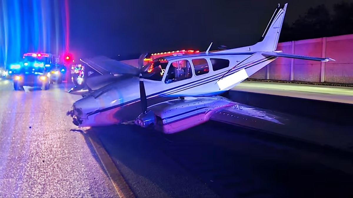Pastors pull woman from wreckage after small plane crashes into her car on I-95