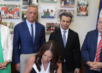 U.S. Secretary of Agriculture Brooke L. Rollins, joined by Secretary of Health and Human Services Robert F. Kennedy Jr., hosted Iowa Governor Kim Reynolds and West Virginia Governor Patrick Morrisey and signed six new food choice state waivers