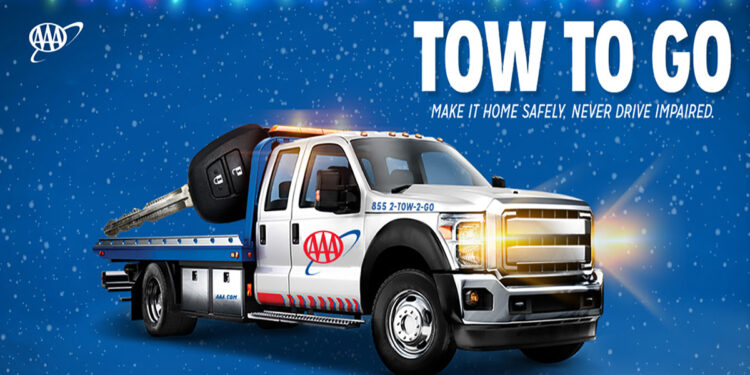 AAA is activating its Tow to Go program this holiday season to curb impaired driving.