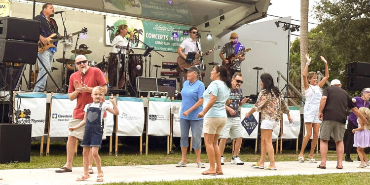 Concerts in the Park series will be held on selected Fridays from January 23rd through May 8th at Riverview Park in Sebastian