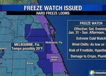 Freeze watch in central Florida