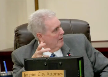 Interim city attorney Jim Stokes