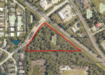 Ameron Boat & RV Storage site plan in Sebastian next to the Ashbury community