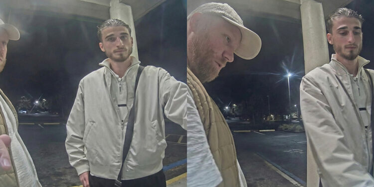 Suspect 1 (right) and Suspect 2 (left) - Images sharpened by Sebastian Daily