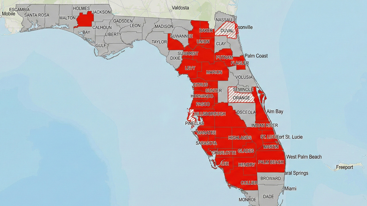 Florida drought fuels wildfires, prompting widespread burn bans