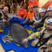 A manatee was rescued after getting trapped in a storm drain (Brevard County Fire Rescue)