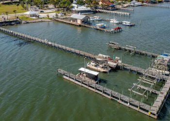 The Sembler waterfront property next to Fisherman's Landing (Credit: One Sotheby's Int'l Realty)