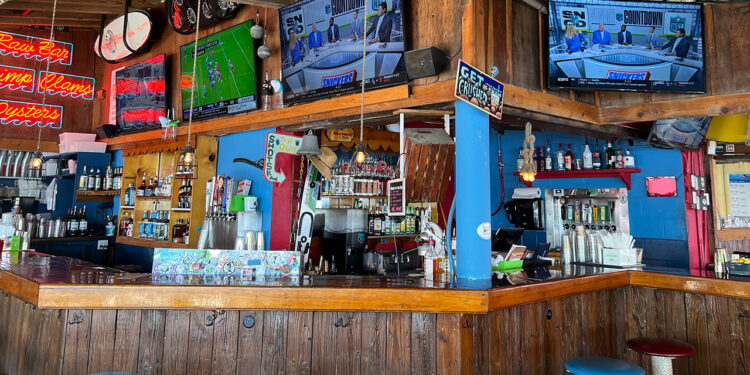 Superbowl shown at Capt. Hirams Resort