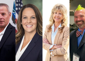 Sebastian Vice Mayor Bob McPartlan, Jennifer Pippin, Melissa Dean, and Robert “Robbie” Hardingham