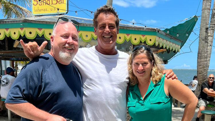 From left to right: Andy Hodges, Peter Dante, and Tina Hodges