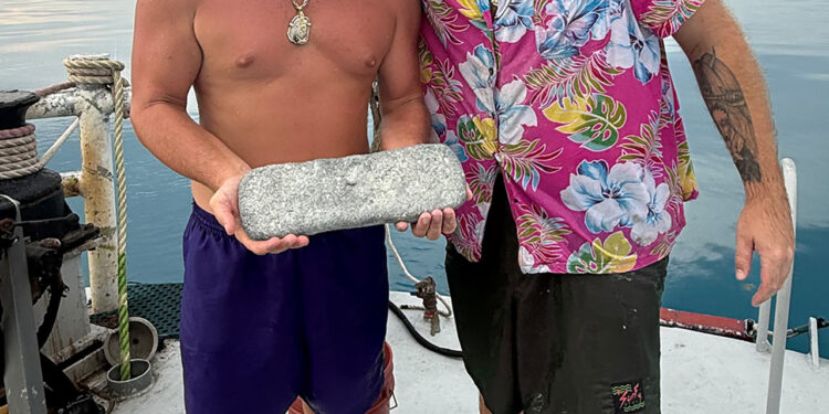 Mel Fisher’s Shipwreck Expeditions has recovered a 22.5-pound silver bar