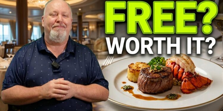 Is Royal Caribbean's FREE Dinner Worth It? | Allure of the Seas Main Dining Room