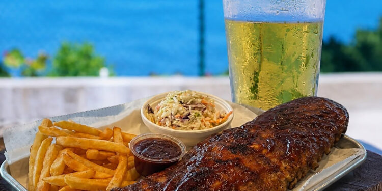 Full Rack Ribs – Served with fries and slaw (Chubby Mullet)