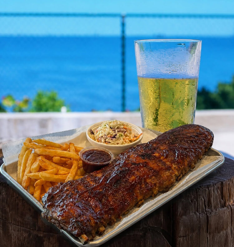 Full Rack Ribs – Served with fries and slaw (Chubby Mullet)