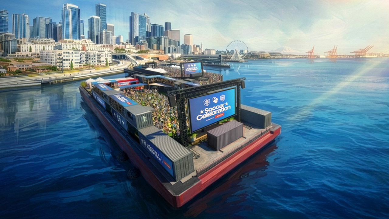Sebastian company equips floating World Cup soccer pitch with safety gear