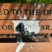 A monument and bench honoring the late Victor Hart Sr.