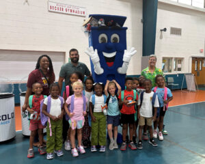 Backpack donations to Gifford Youth Achievement Center (Waste Management)