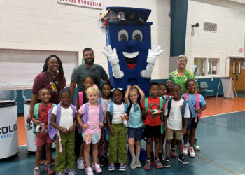 Backpack donations to Gifford Youth Achievement Center (Waste Management)