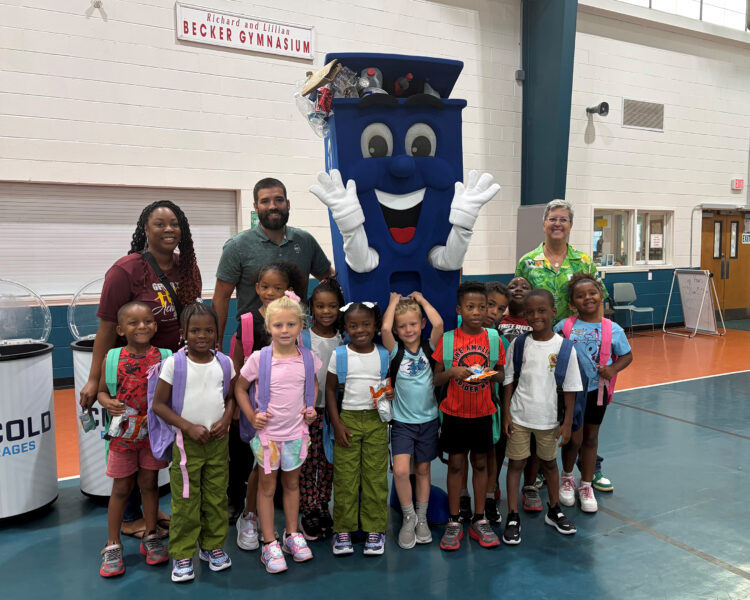 Backpack donations to Gifford Youth Achievement Center (Waste Management)