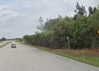 US-1 near the Sebastian River Bridge