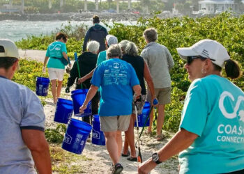 Coastal Cleanup event at the Sebastian Inlet State Park