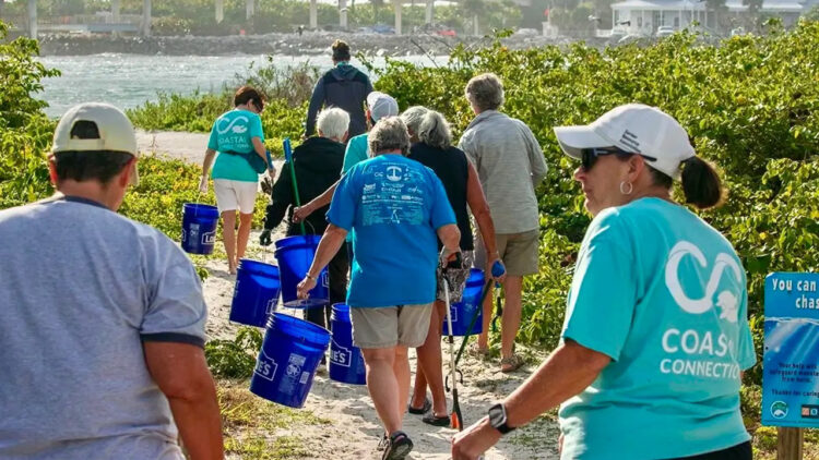 Coastal Cleanup event at the Sebastian Inlet State Park