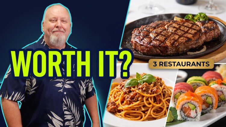 Royal Caribbean Specialty Dining: Chops Grille vs Giovanni's Table vs Izumi — WORTH IT?