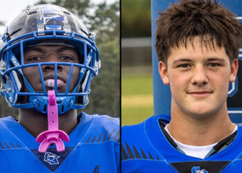 Davion Cypress #64 (left) and Michael Pappas #11 (right)