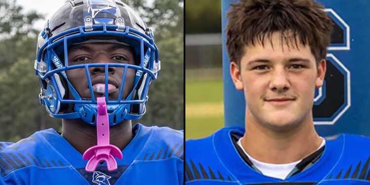 Davion Cypress #64 (left) and Michael Pappas #11 (right)