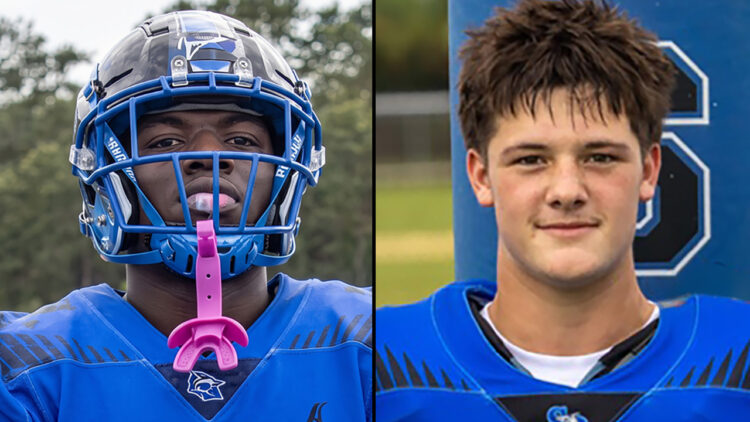Davion Cypress #64 (left) and Michael Pappas #11 (right)