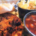 BBQ sandwich with baked beans and mac & cheese at Rib City in Grant