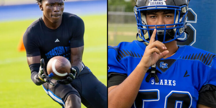 Safety Leroy White and offensive lineman Andrew Montalvo