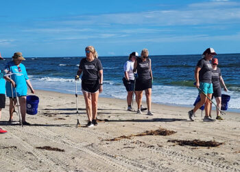 Orlando Health staff spent Saturday morning picking up litter on local beaches as part of the 41st International Coastal Cleanup
