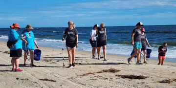 Orlando Health staff spent Saturday morning picking up litter on local beaches as part of the 41st International Coastal Cleanup