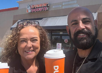 Danny and Audrey Figueiredo, who own all nine Dunkin’ locations in Indian River County
