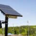 A solar-powered Flock Safety license plate reader. The units photograph plates in public view and compare them with hot lists of stolen cars, wanted people and missing persons. File photo.