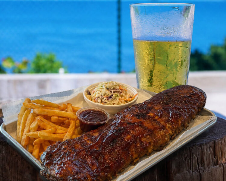 Full rack rib special at Chubby Mullet in Micco